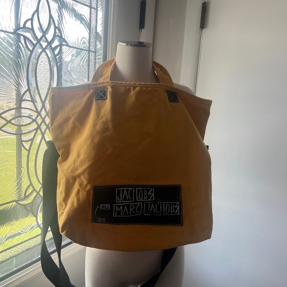 Marc Jacobs  Folded  Tote Bag, yellow / Black